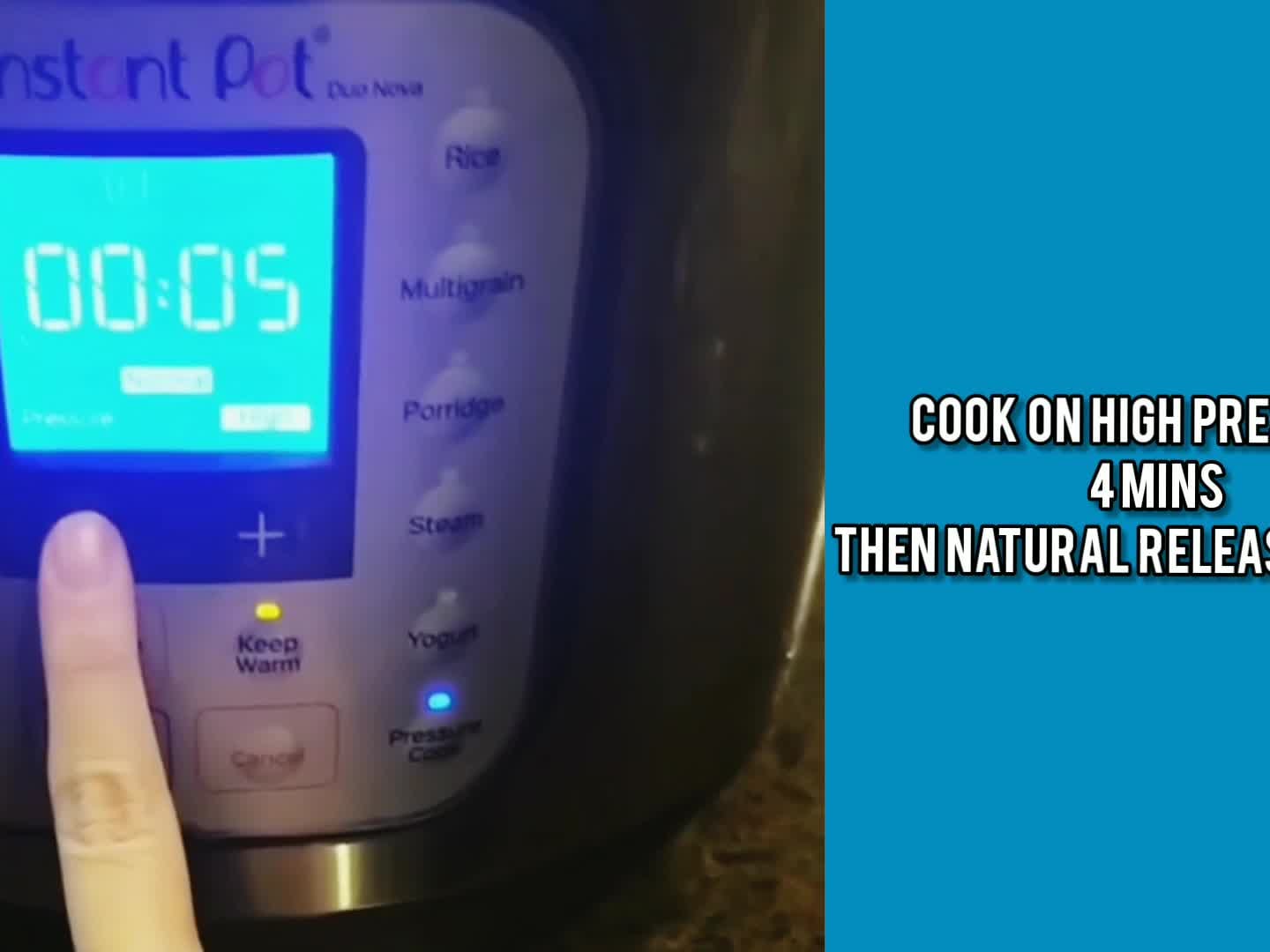 Instant pot duo nova rice setting best sale