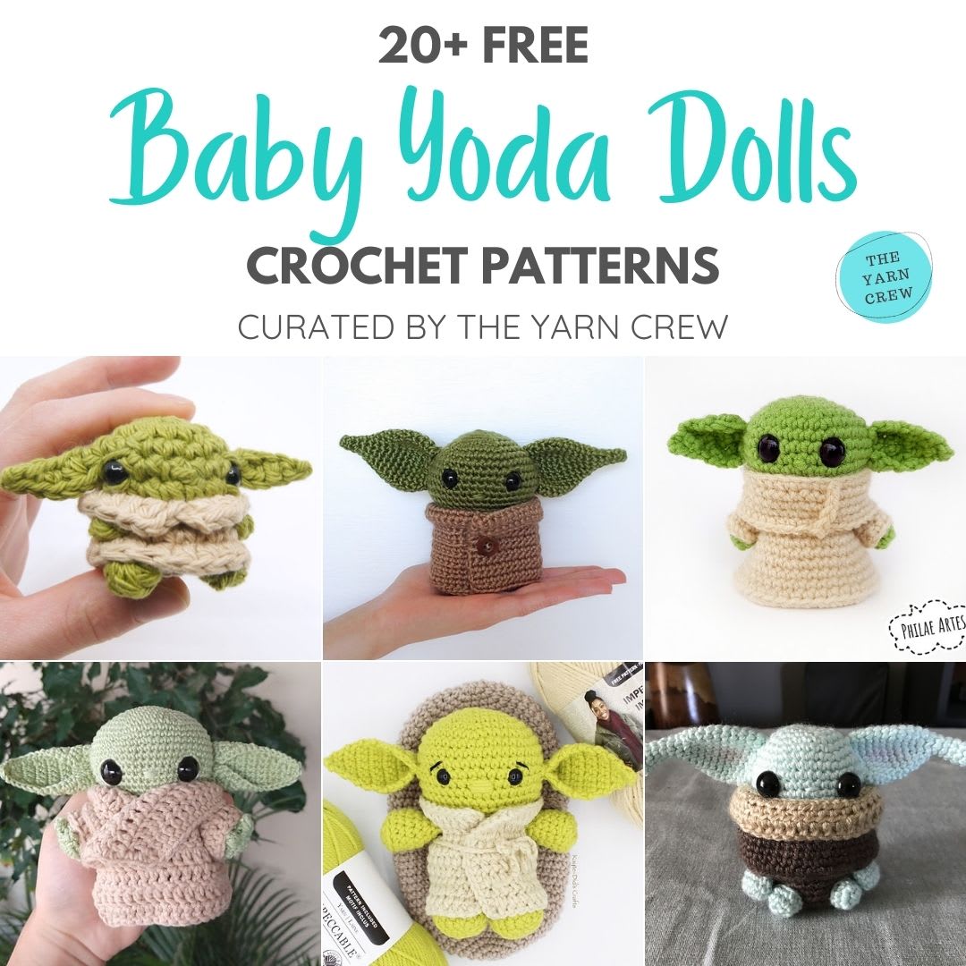 20 Free Baby Yoda Doll Crochet Patterns