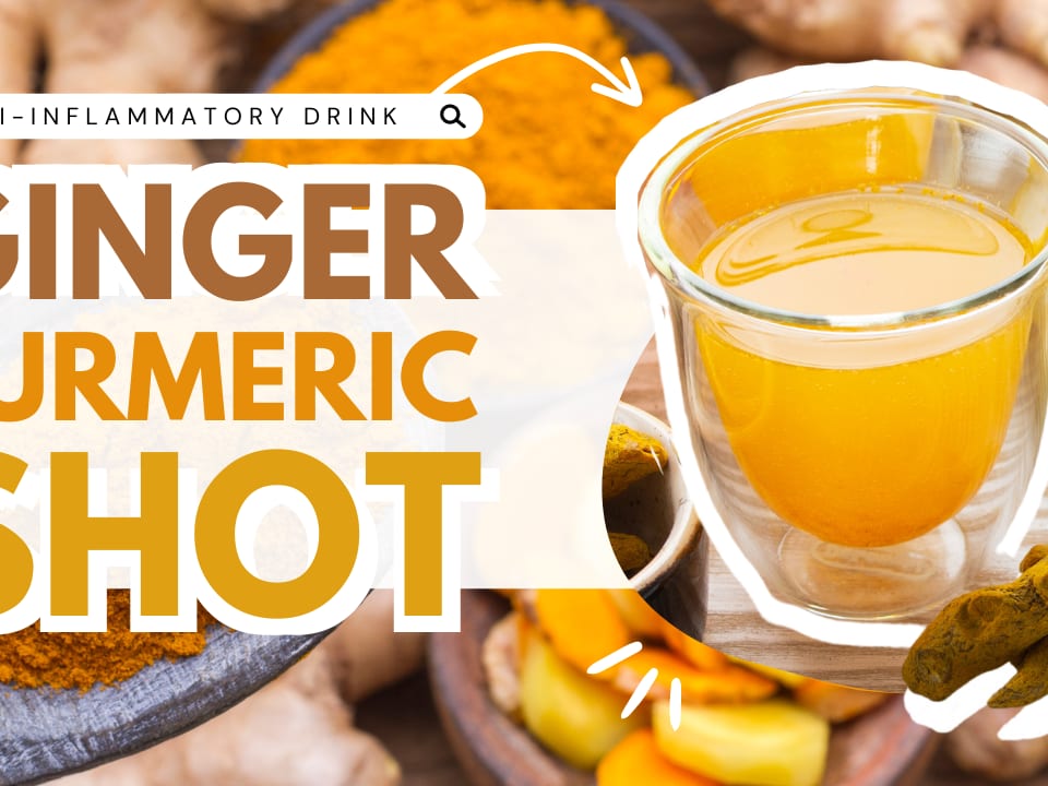Easy Ginger Turmeric Shots - Darn Good Veggies