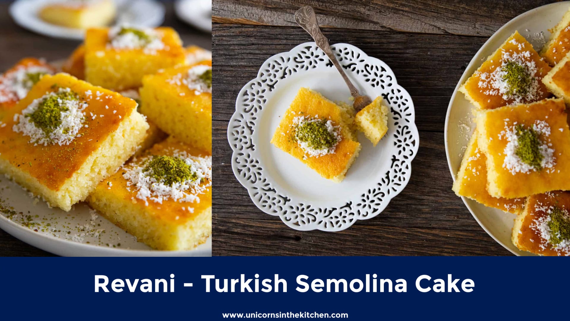 Ravani - Greek Syrup Soaked Semolina Cake - siftnwhisk