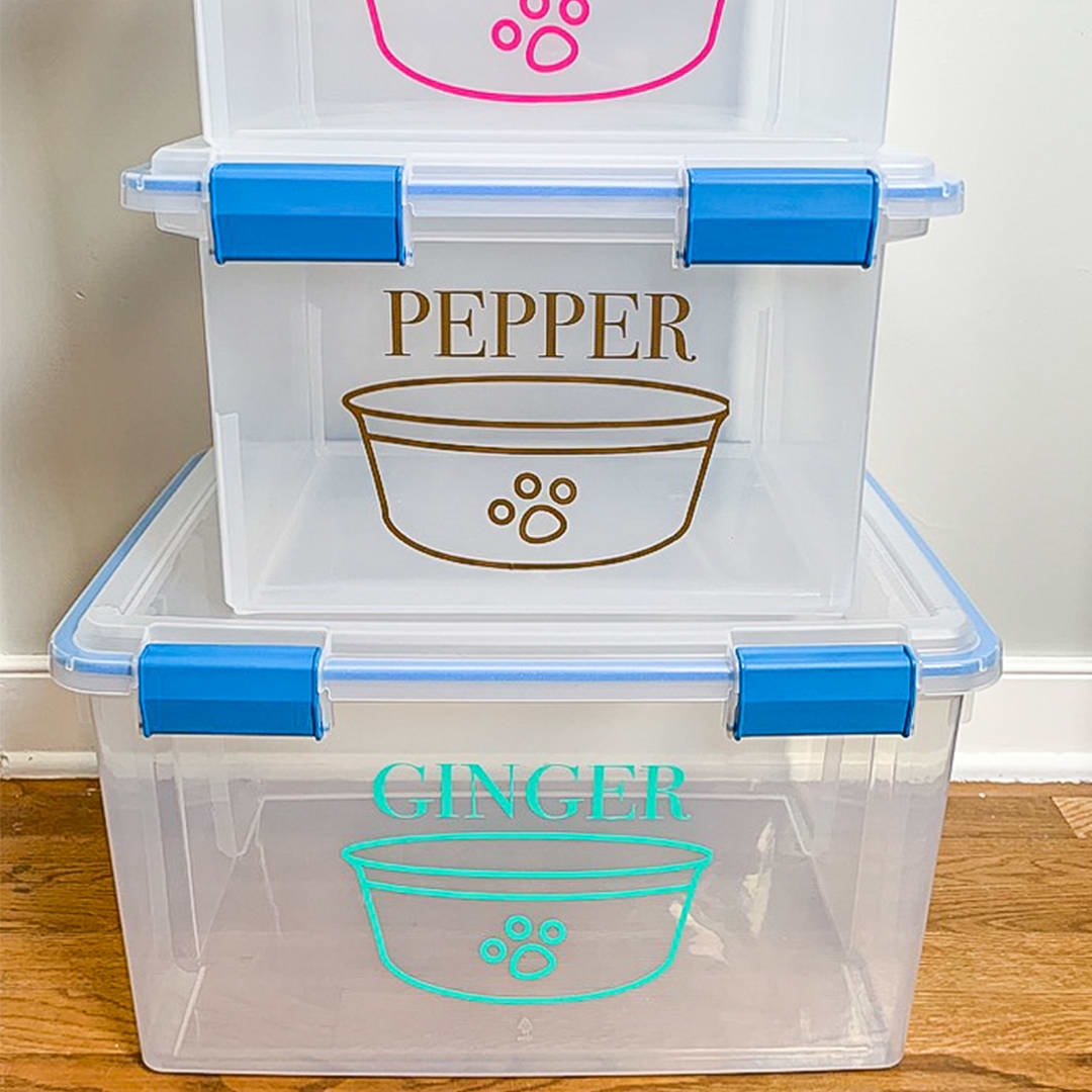 Pet Food Storage - How to Make this Cute DIY Solution - Real Creative Real  Organized