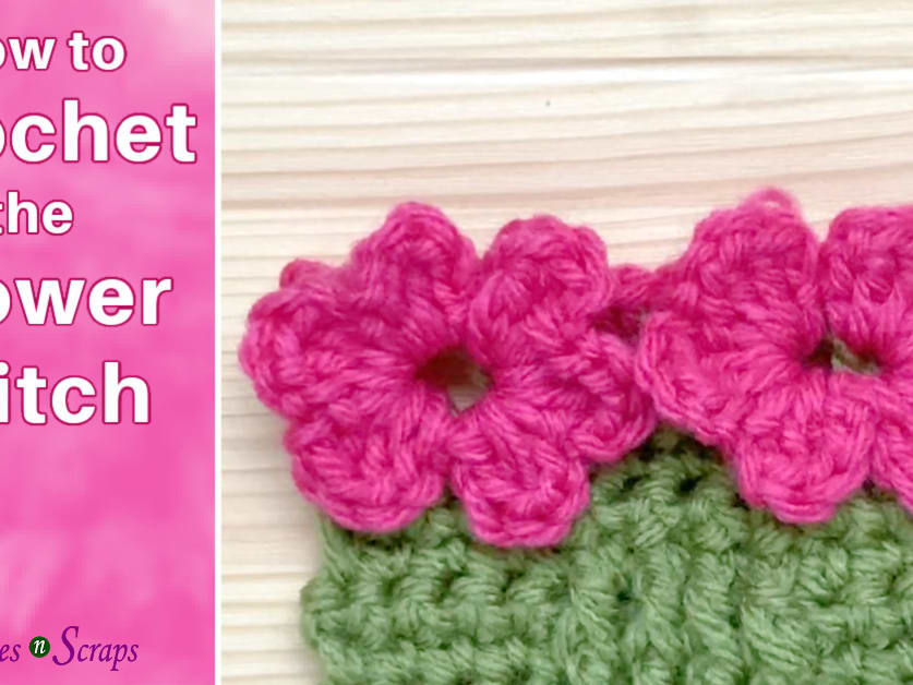 Crochet cheap flower stitch