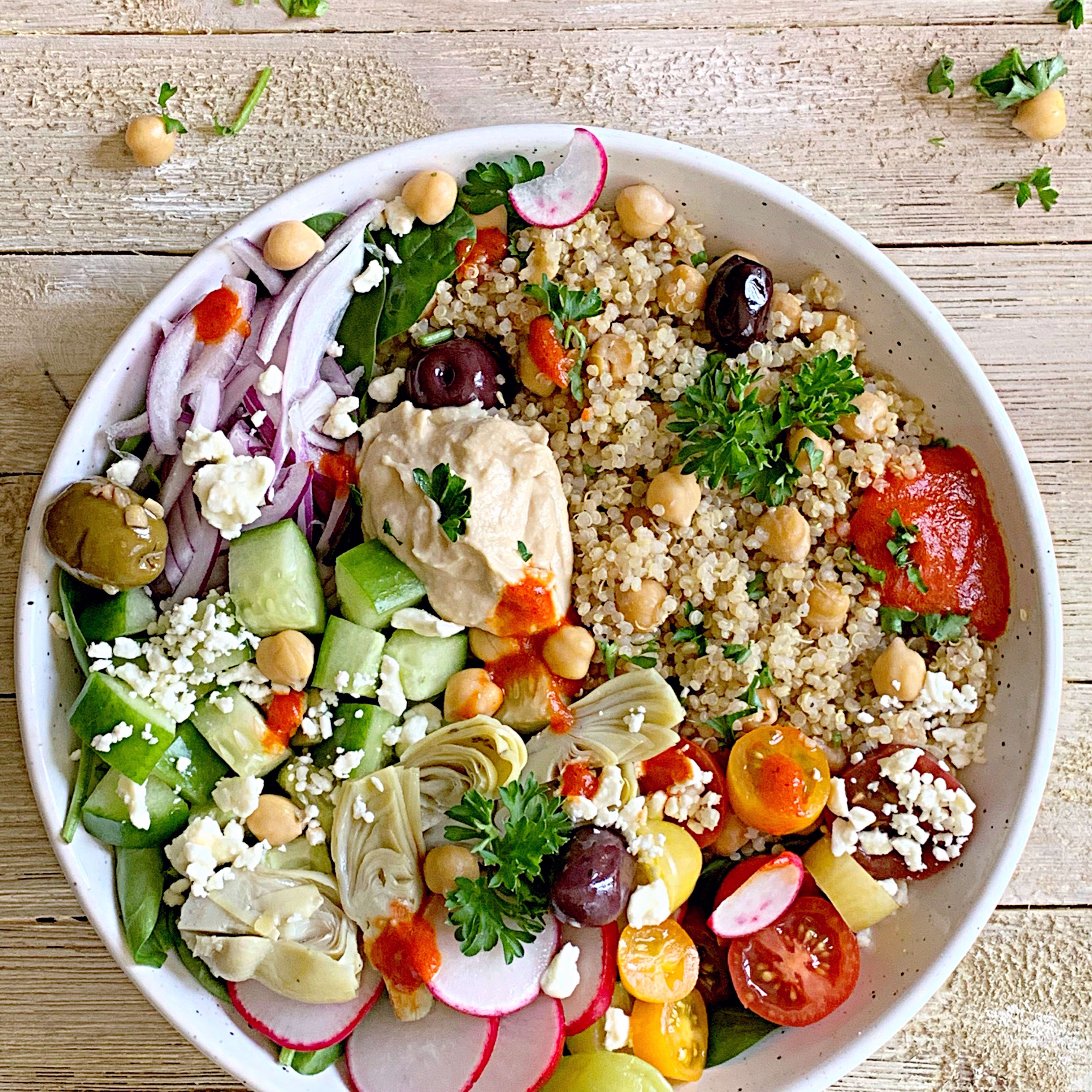 Mediterranean Quinoa Salad Recipe (Quick & Easy!) - Wholesome Yum