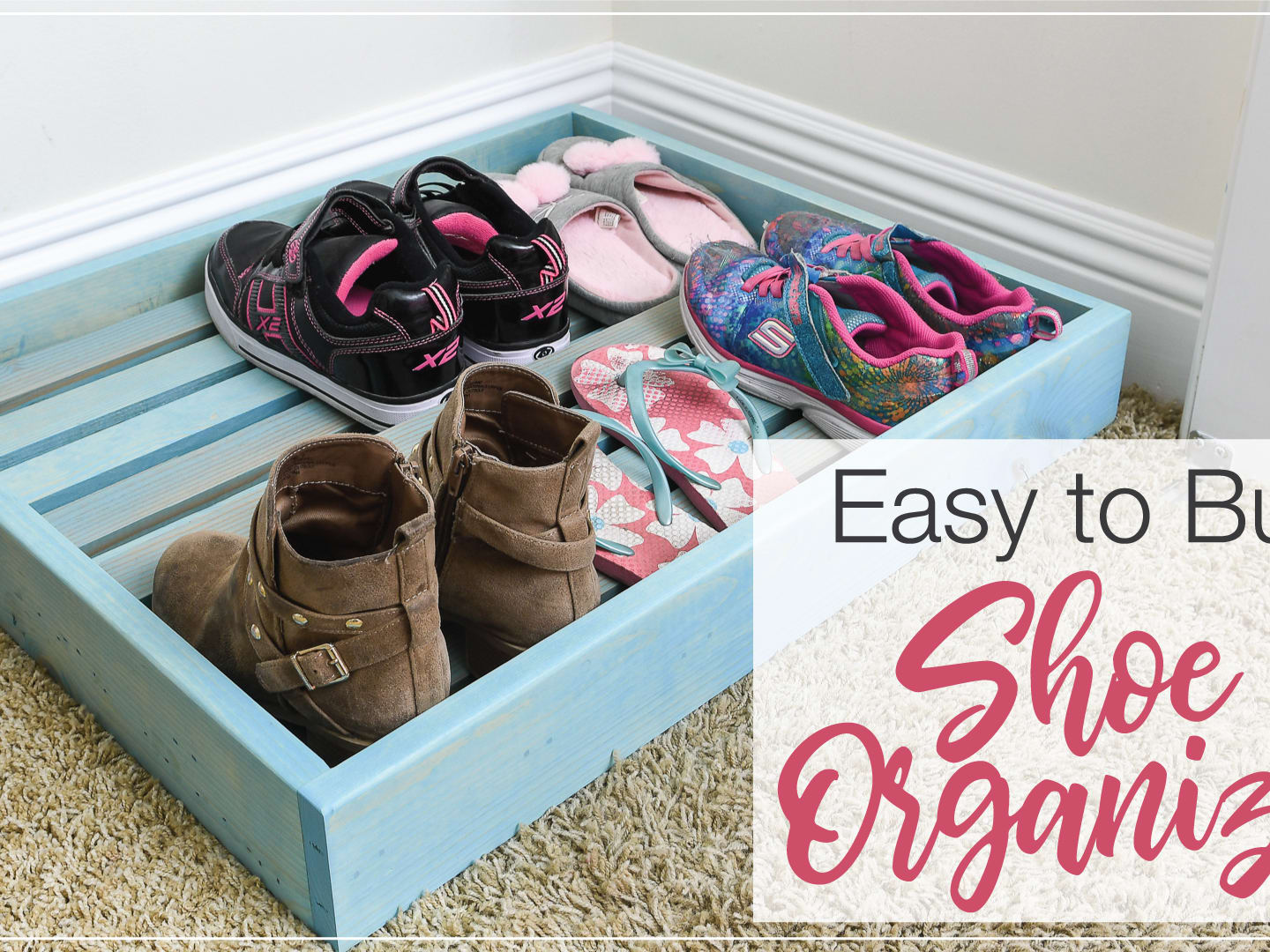 Easy to Build Shoe Organizer Tray