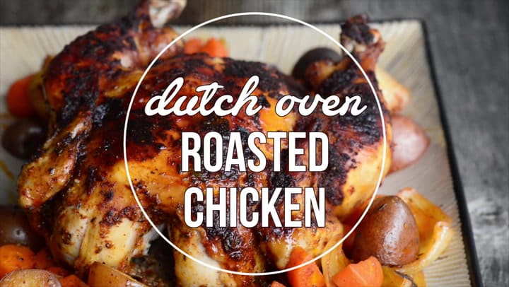 Dutch Oven Cajun Roast Chicken - Cast Iron Skillet Cooking