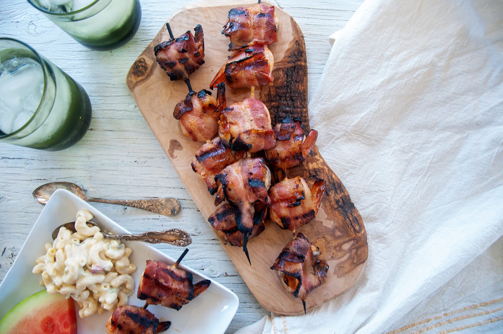 Grilling bacon wrapped sales shrimp