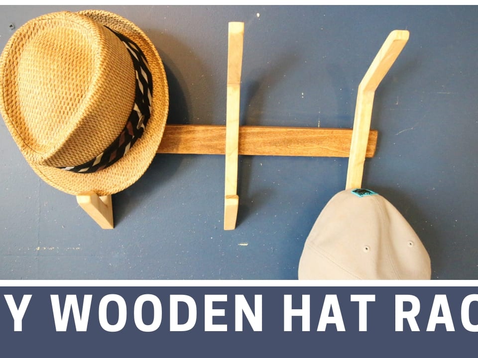 DIY Wooden Hat Rack