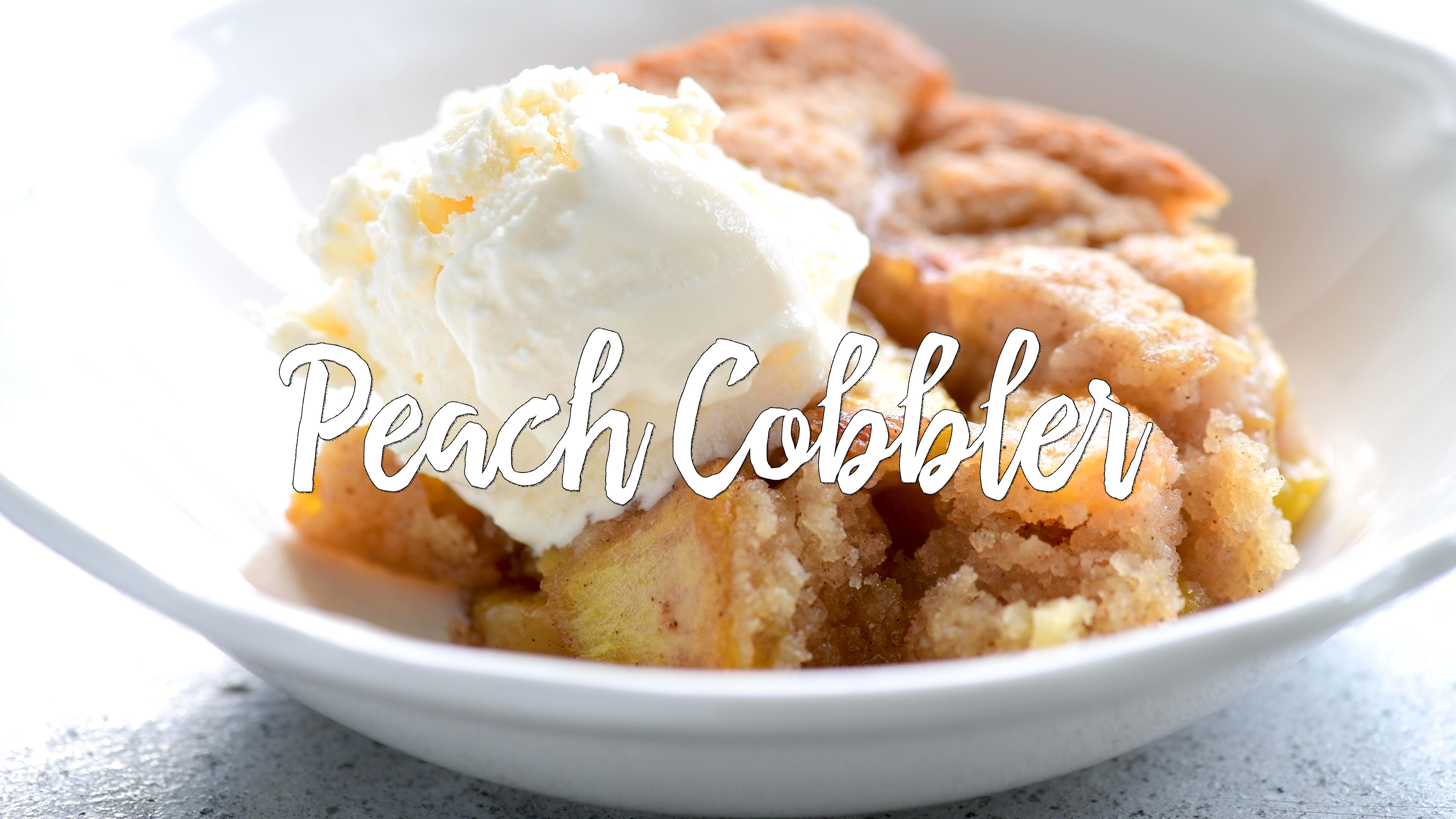Peach Cobbler with Bisquick