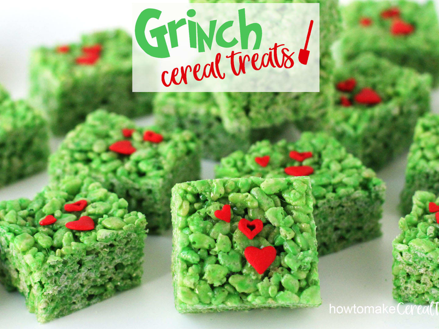 Grinch Rice Krispies Treats • Sarahs Bake Studio