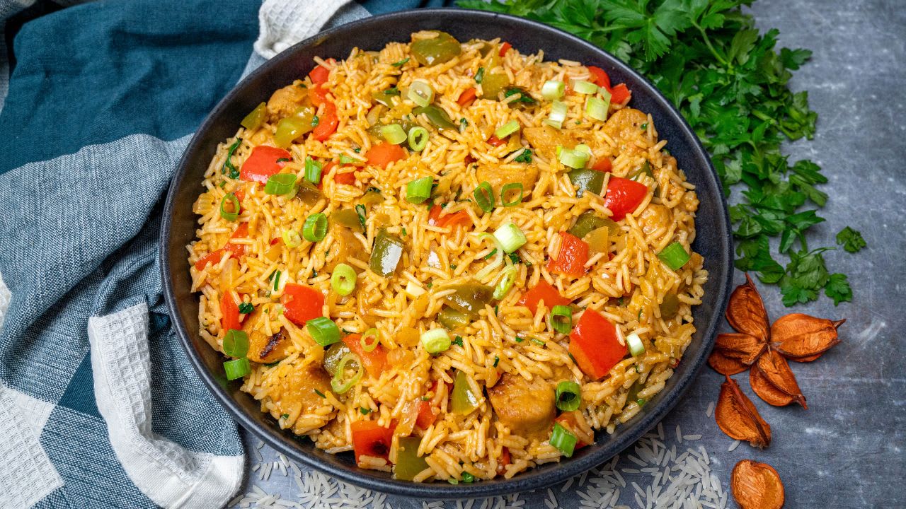 Vegetarian Cajun Rice (Meatless Dirty Rice) - StreetSmart Kitchen