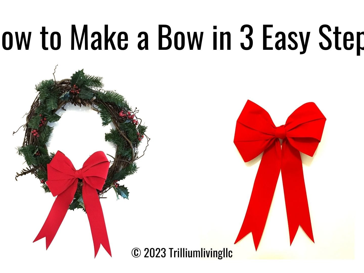 How to Make a Ribbon Bow for Wreaths, Gifts & More (Step-by-Step) [ad_1]  How to make Christmas wreath bows, gift wrap bows using one of these 3 bow  making styles you may