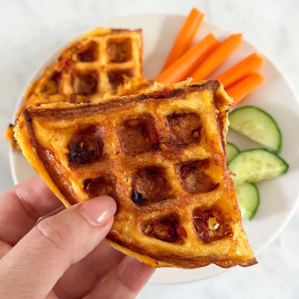 Mini Waffle Omelets for Baby & Toddler - Because I Said So, Baby