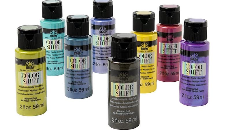 FolkArt Color Shift Acrylic Craft Paint, Gloss Finish, Blue Violet Flash, 2  fl oz 