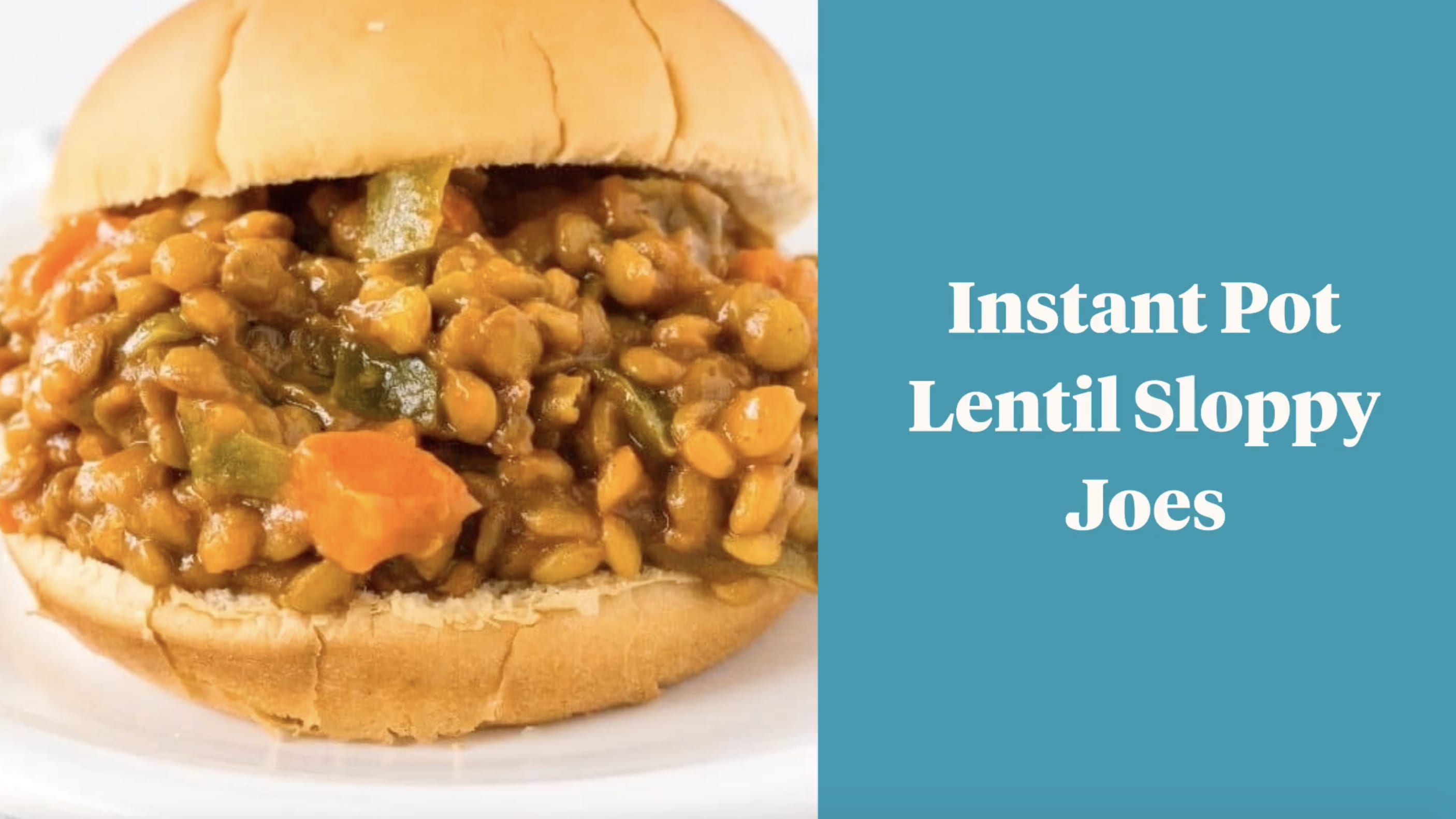 Instant pot best sale lentil sloppy joes