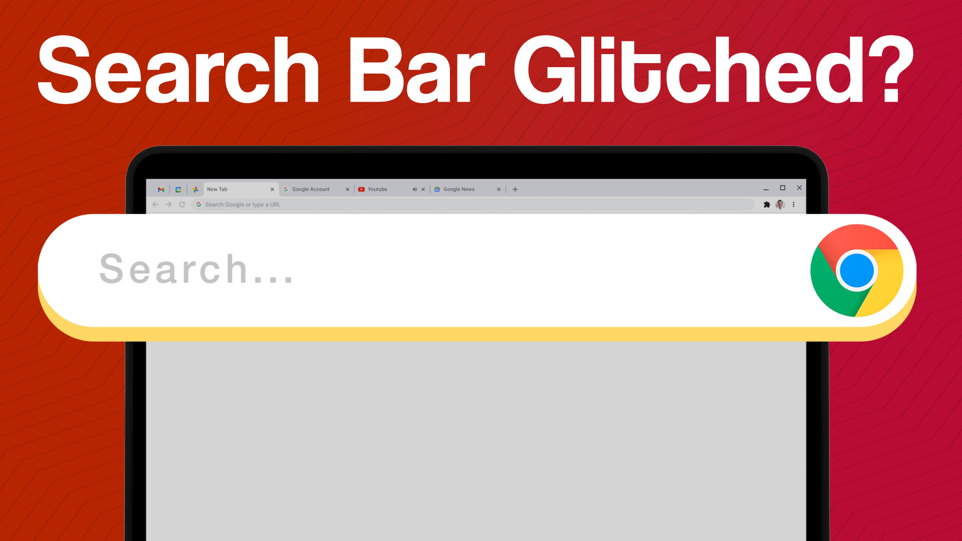 Google Chrome address or search bar theme glitch (white on black theme)