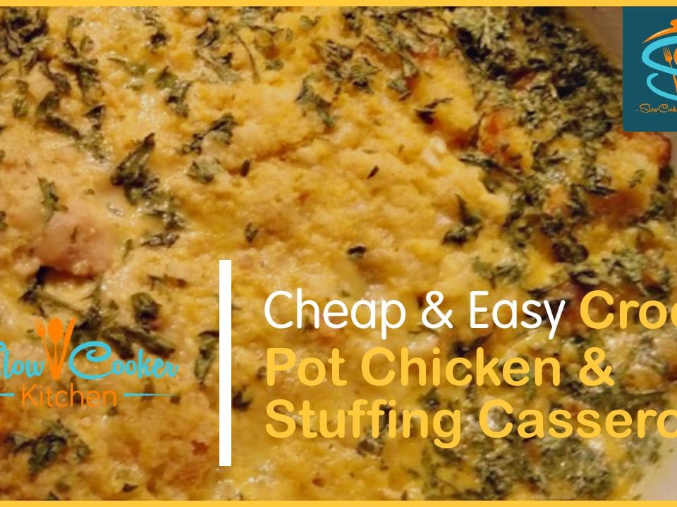 Crock Pot Chicken and Stuffing Casserole - Plowing Through Life