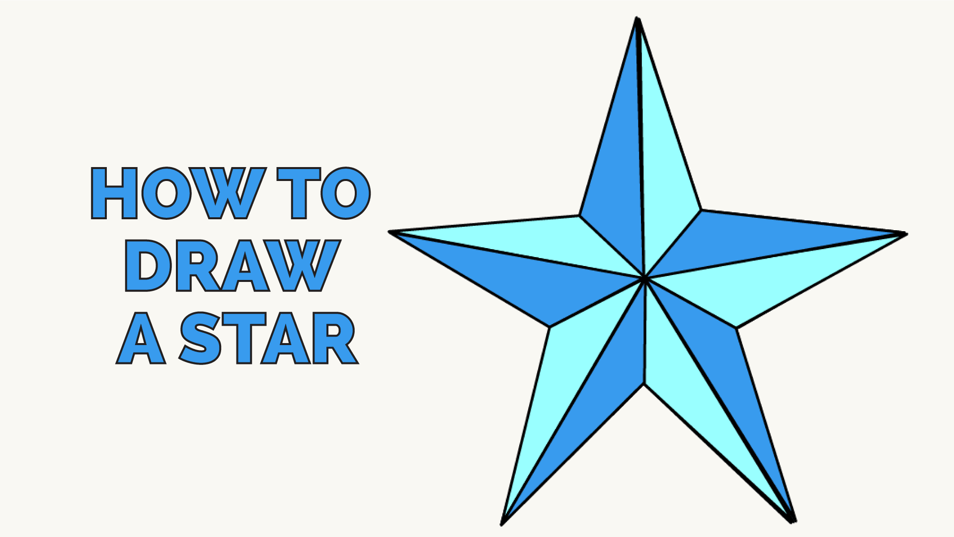 How To Draw A Star | Step-By-Step Tutorial | Easy Drawing Guides