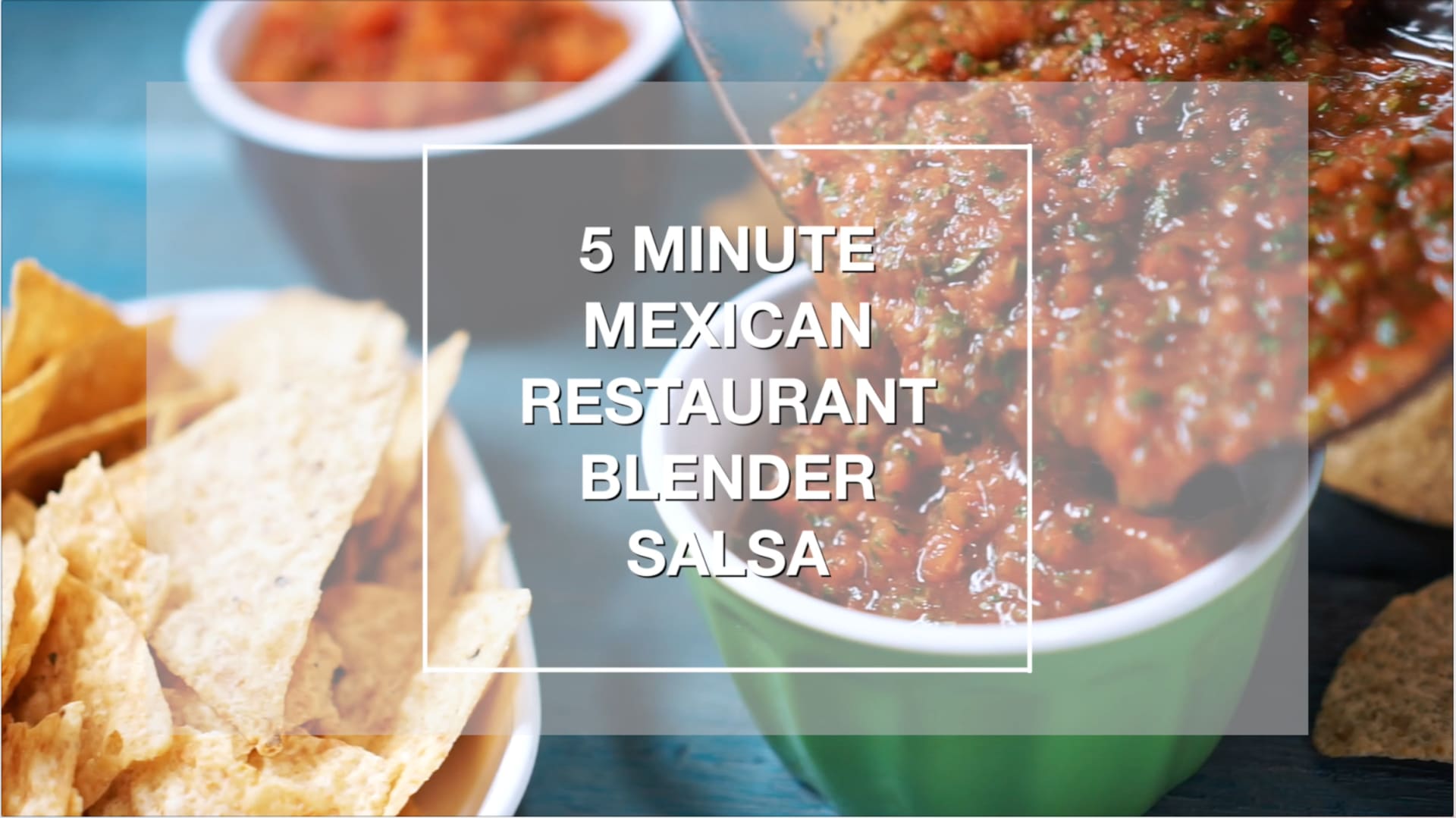 BEST Blender Restaurant Style Salsa Recipe - An Edible Mosaic™