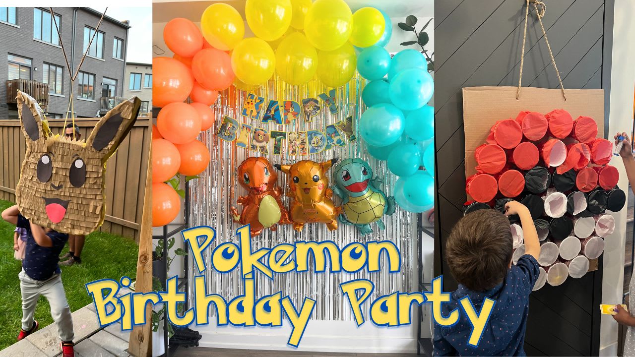 Celebrate your child's birthday with a set of iconic Pokemon Decorations
