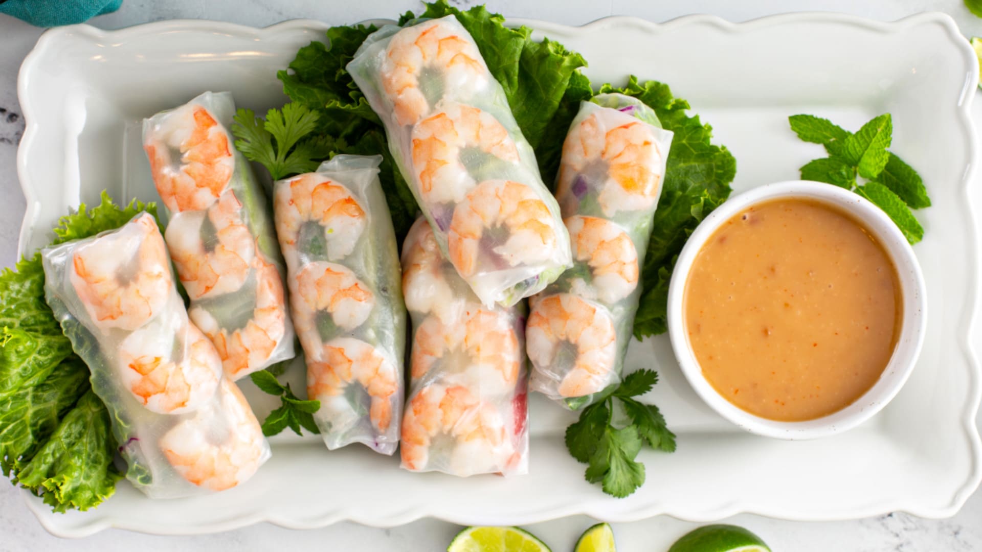 Fresh Spring Rolls with Peanut Sauce, Recipe