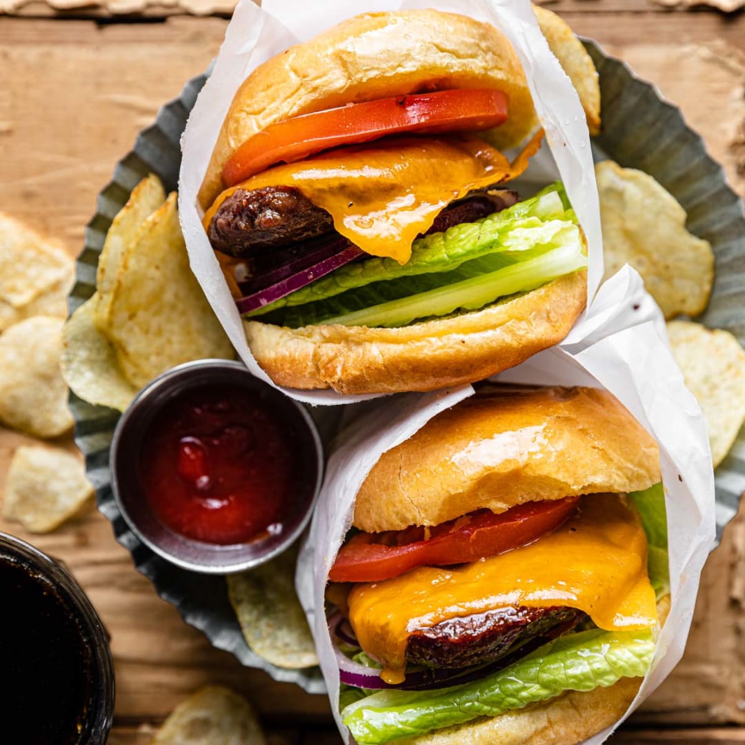 Air Fryer Frozen Burgers