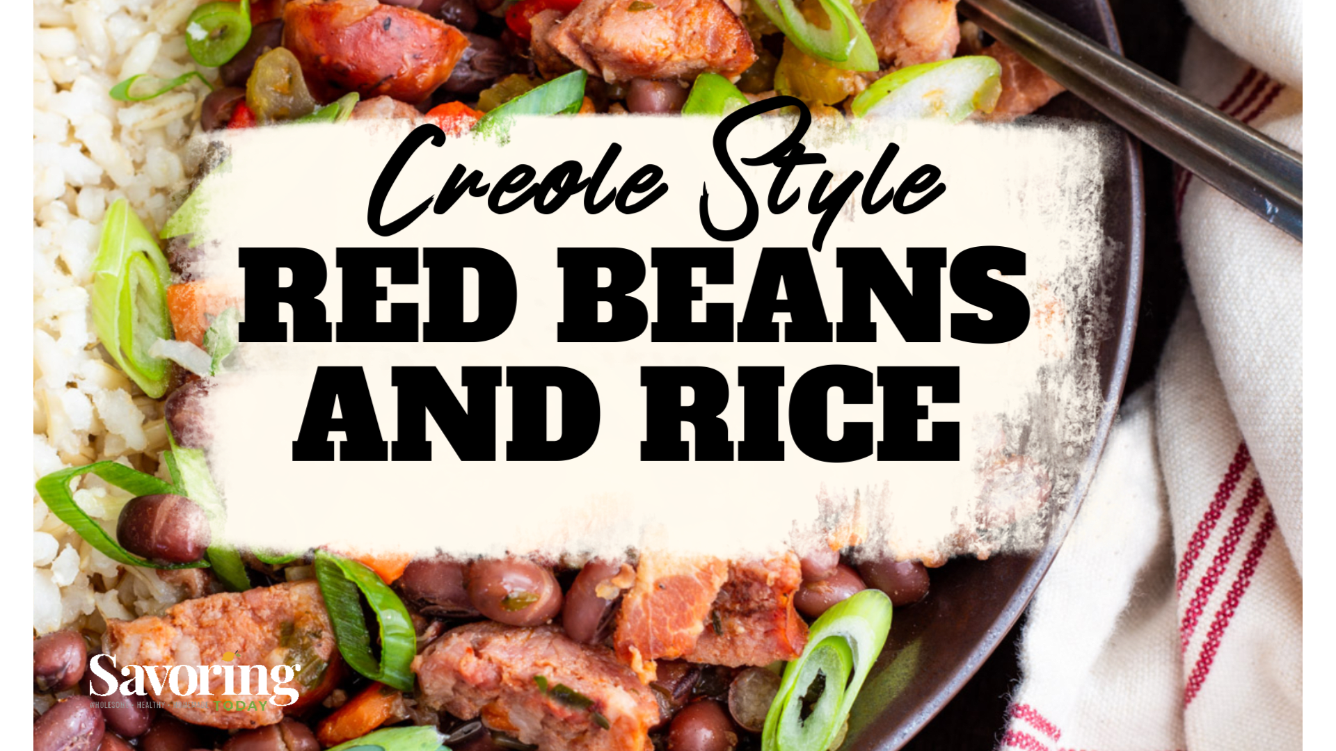 Gluten-free Louisiana Red Beans and Cauliflower Rice - Grain Free Table