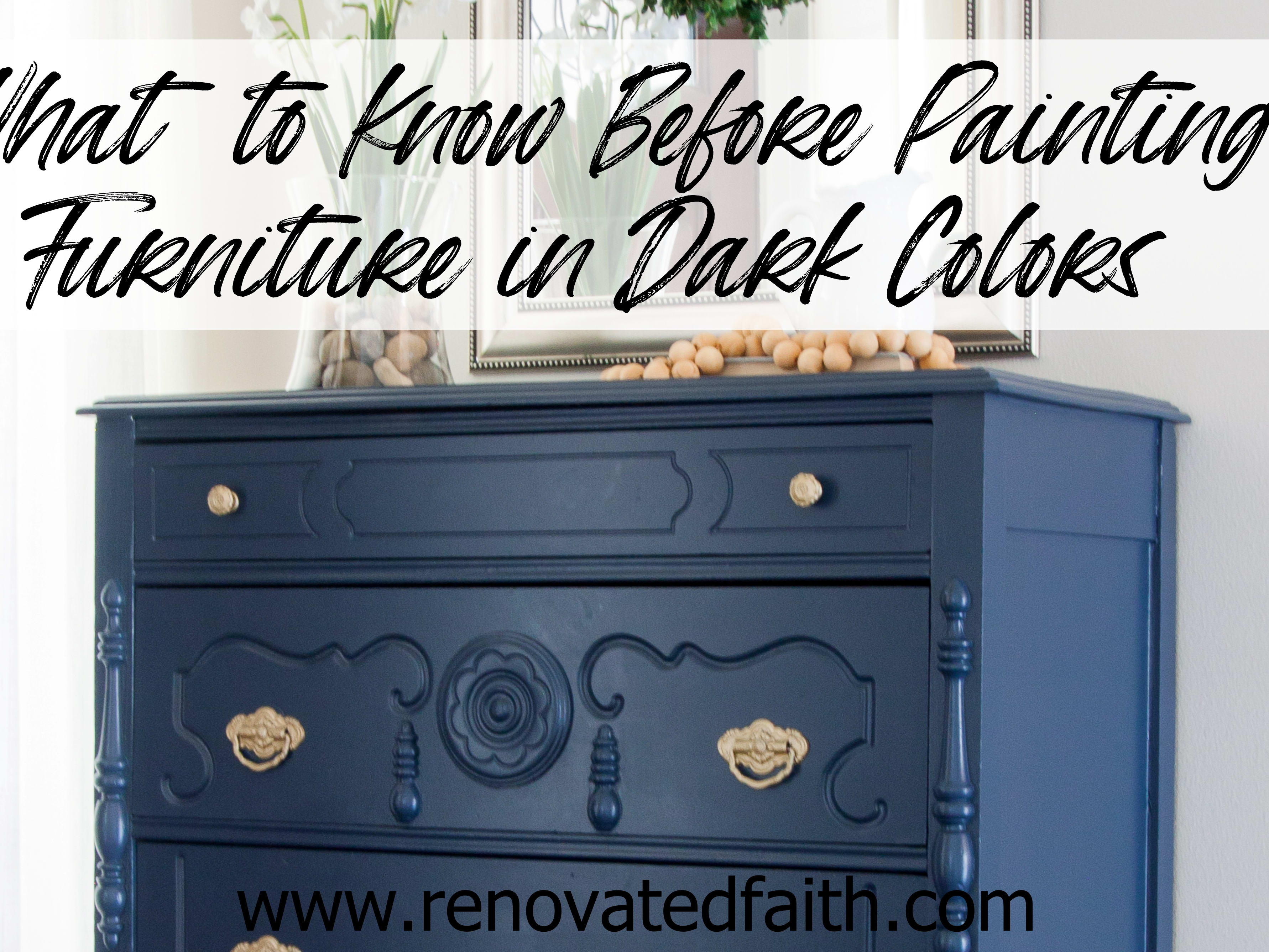 How to Paint Furniture Black - One of the hardest colors to get perfect!