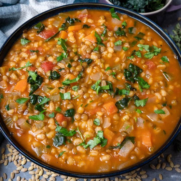 Instant pot lentil barley soup sale