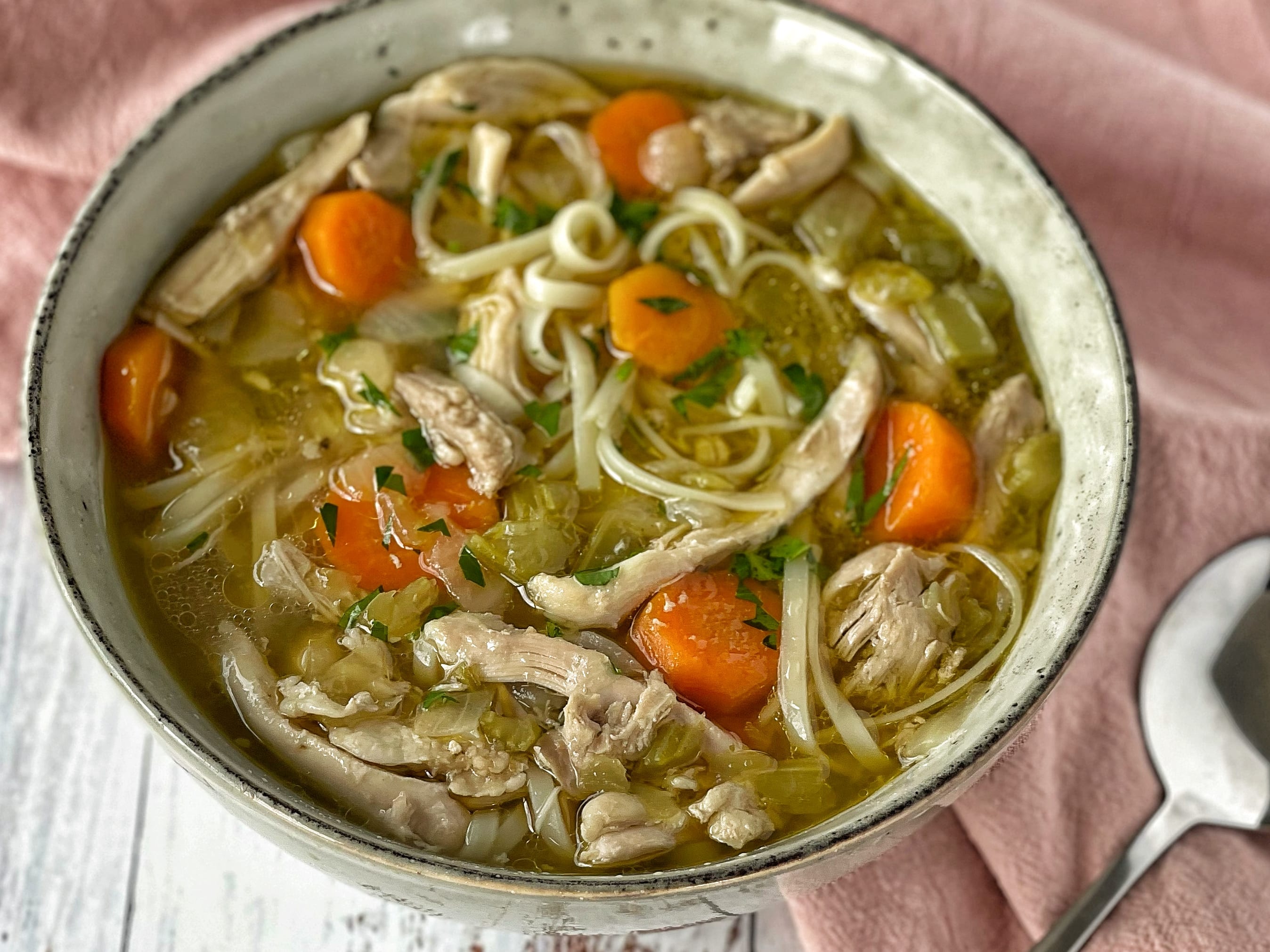 Chicken Noodle Soup - VJ Cooks