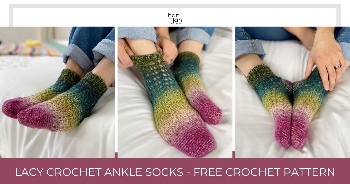 Toe Up Crochet Socks - Tea Leaves - free crochet pattern - crochetcakes