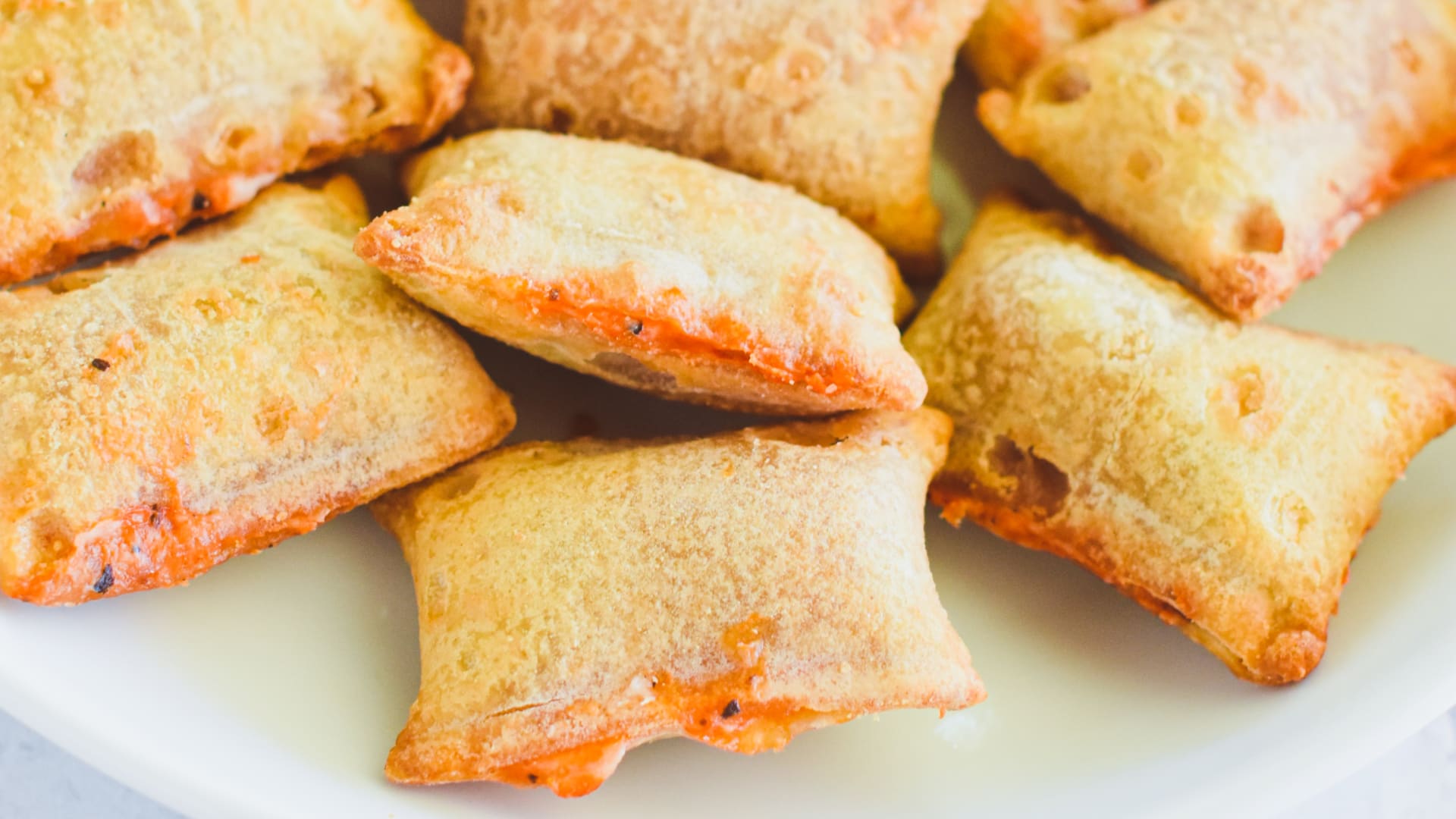 Pizza bites in air fryer top