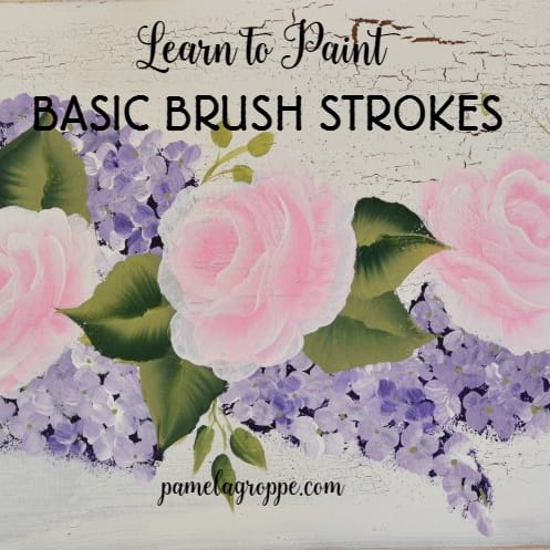 Painting Brush Strokes - Pamela Groppe Art - Acrylic Painting for Beginners