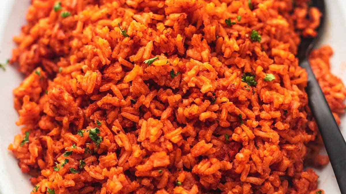 Spanish Rice (Mexican Rice) - Garnish & Glaze