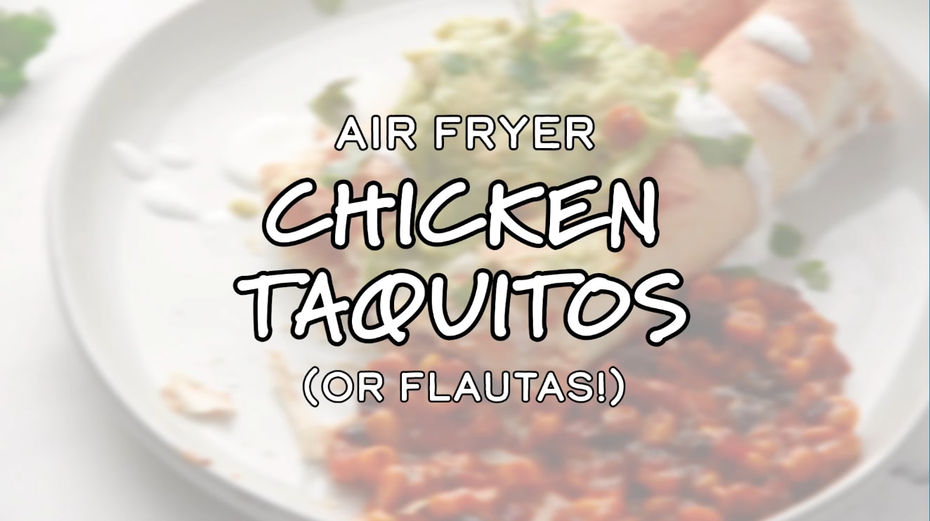 5-Ingredient Air Fryer Flautas - Easy Healthy Recipes