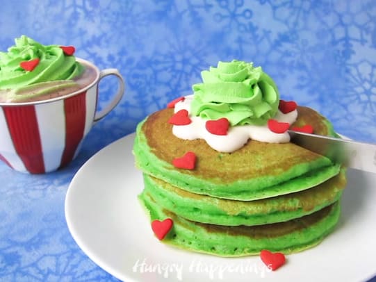 Grinch Waffles- Copycat IHOP  Christmas Breakfast 2020 
