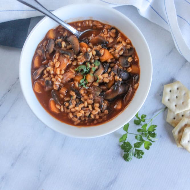 mushroom barley soup