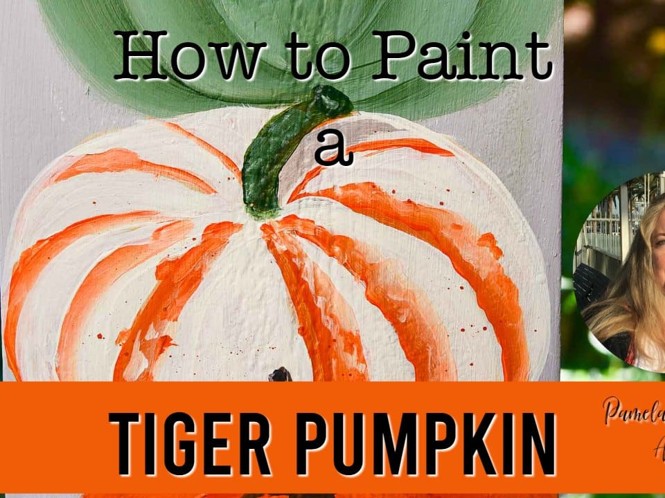 How to Paint Pumpkin Leaves in Acrylics - Pamela Groppe Art