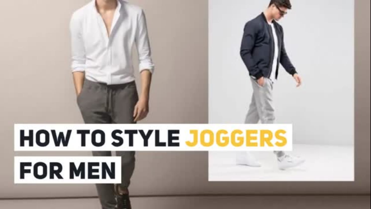 How To Style Joggers For Men 