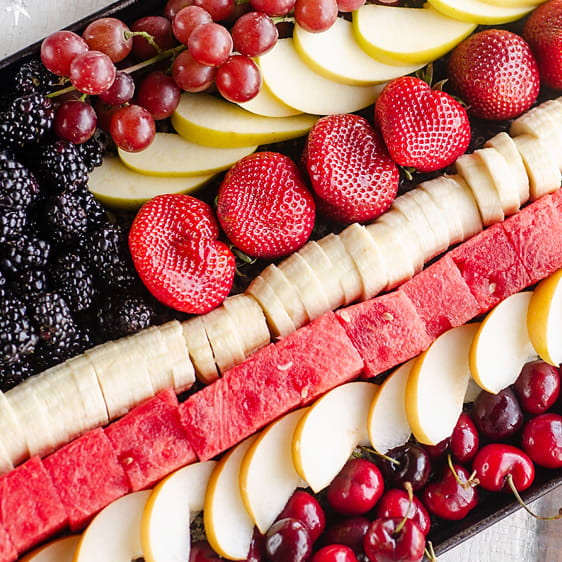 Flag fruit deals tray