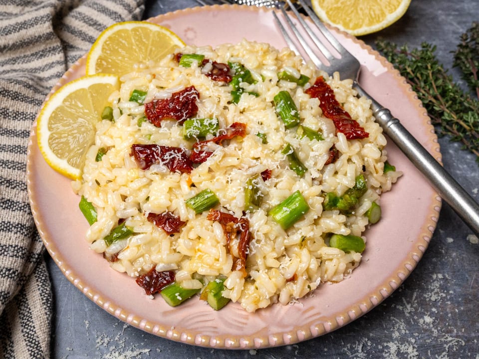Instant Pot Lemon Asparagus Risotto