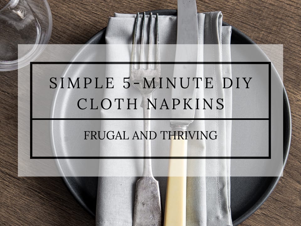 How to Sew Reusable Cloth Napkins — Helping of Happiness