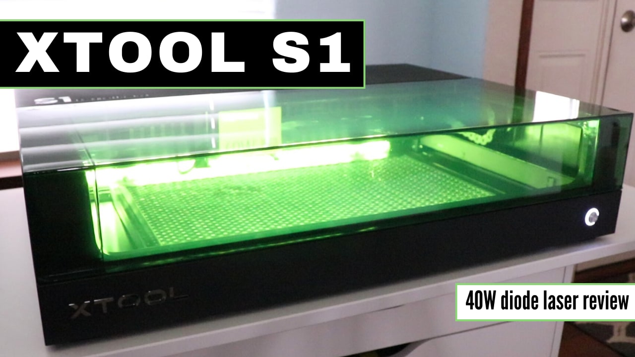 xTool S1 Diode Laser Engraving and Cutting Machine Review, Full Enclosure, 3D Engraving