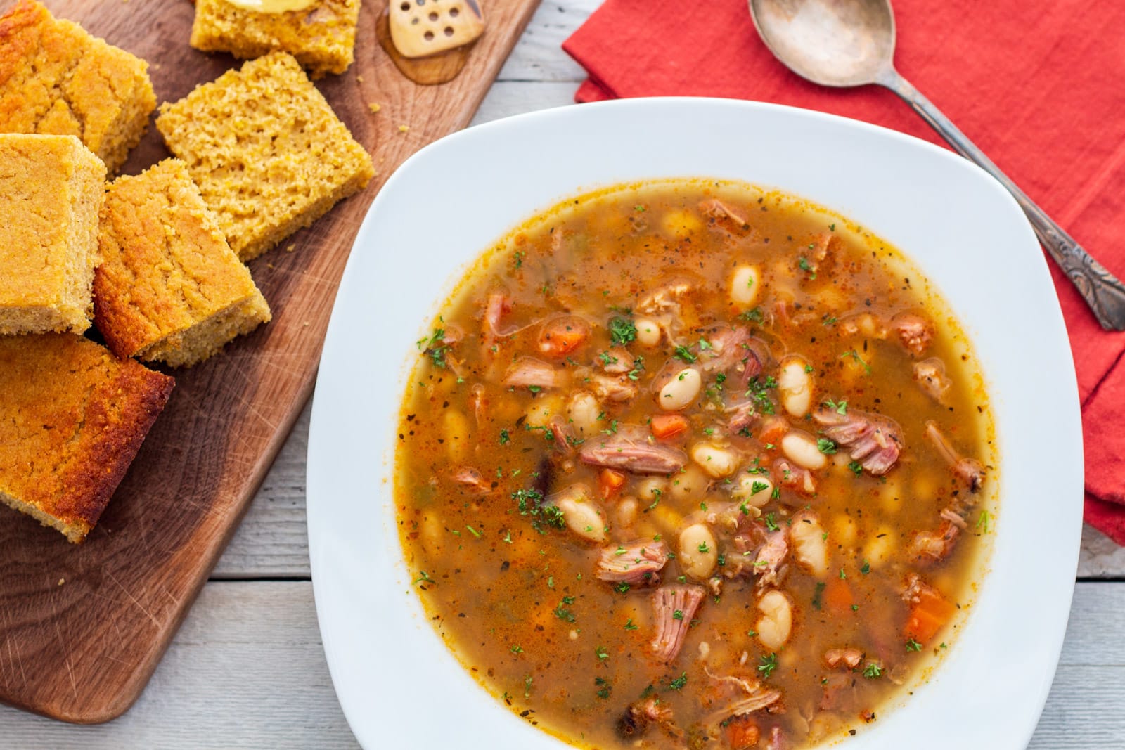 Homestyle Leftover Turkey Bean Soup · Easy Family Recipes