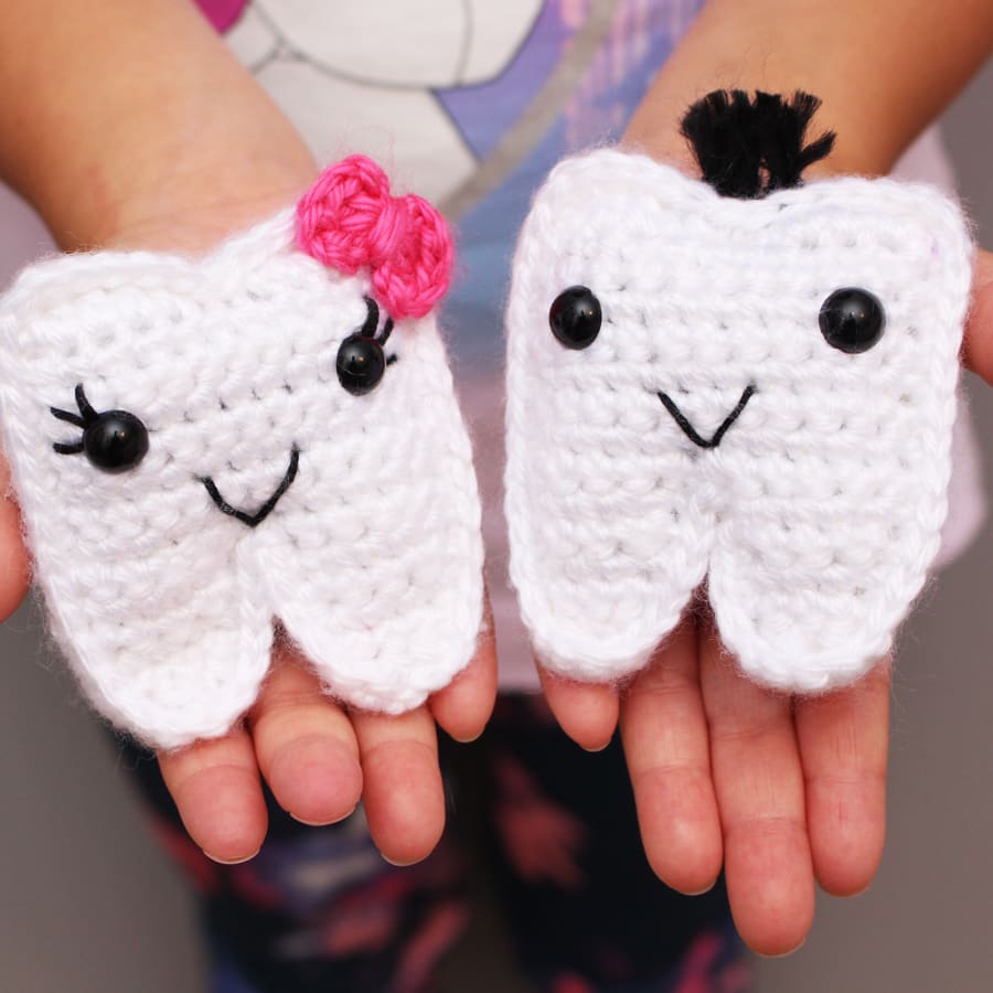 Crochet tooth fairy pouch best sale