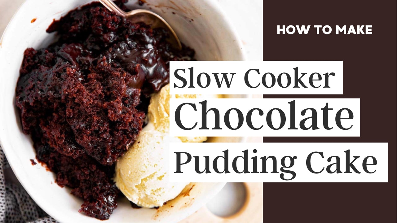 Slow Cooker Pumpkin Pecan Pudding Cake  VIDEO