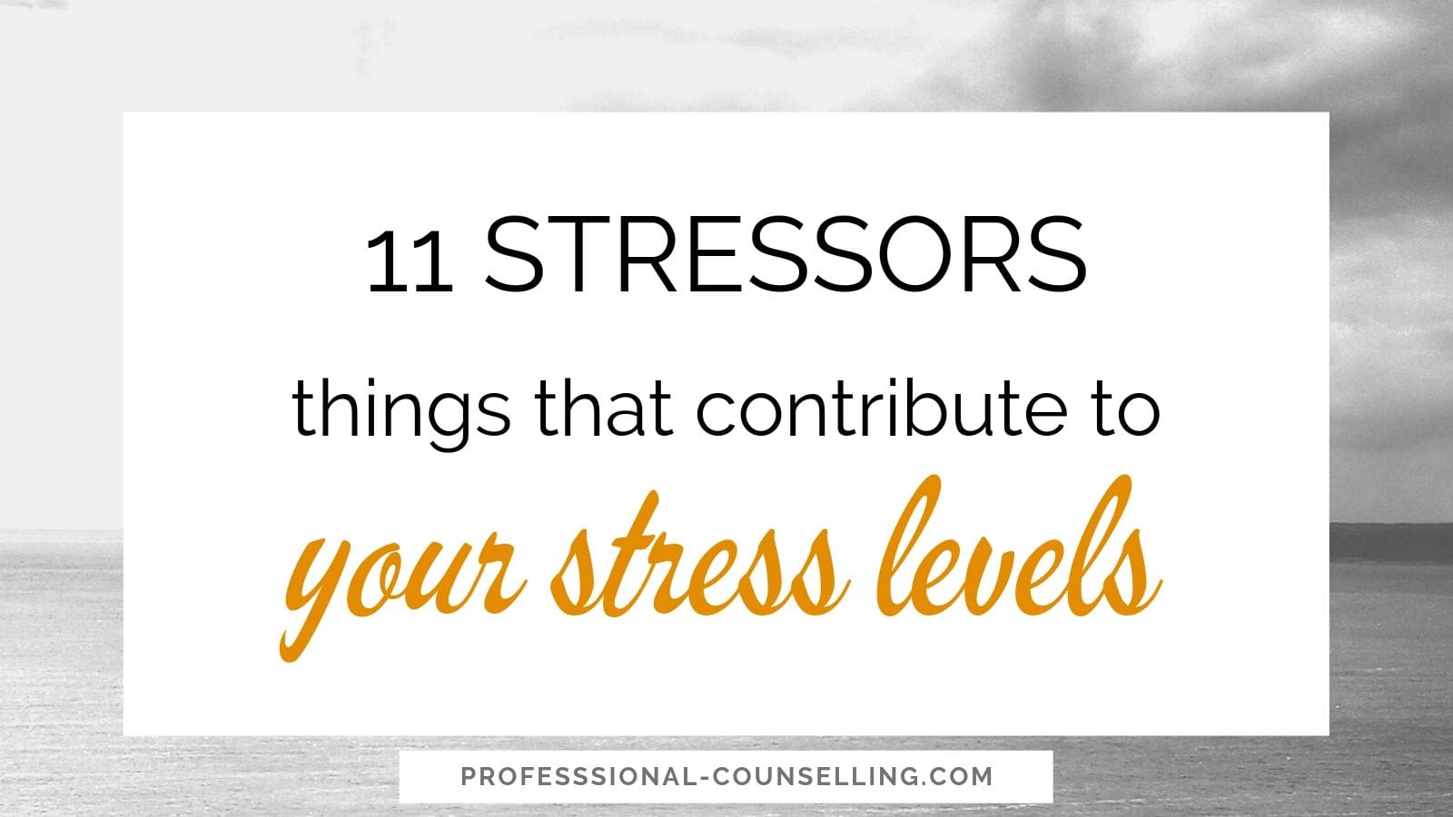 Why I stress for nothing: tips and advice