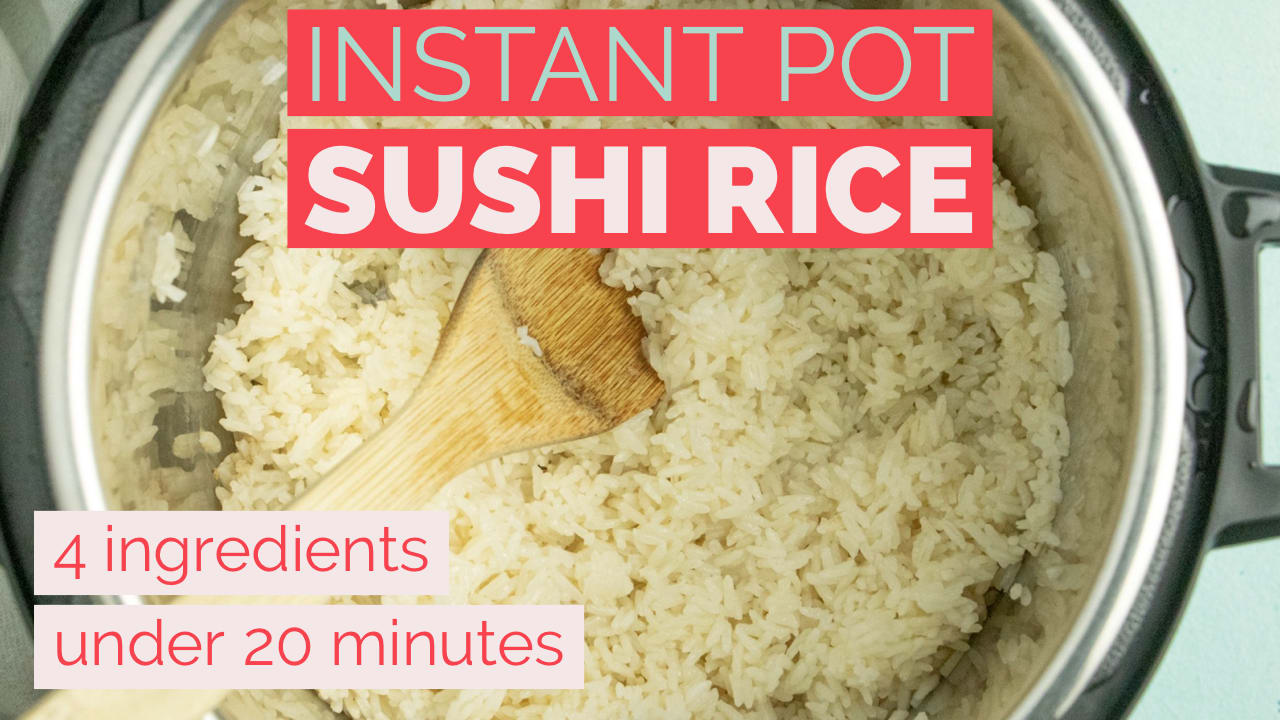 Instant Pot Sushi Rice (or Rice Cooker)