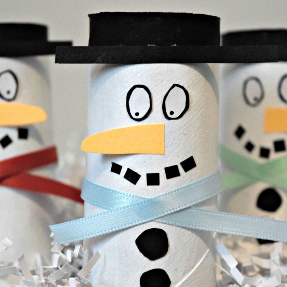 How-to Craft a Toilet Paper Roll Snowman