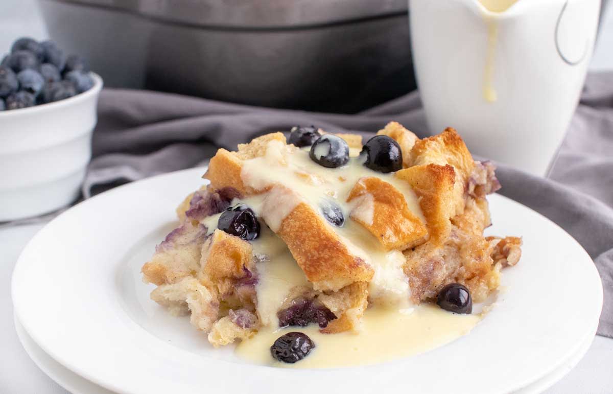 Blueberry bread pudding shop instant pot