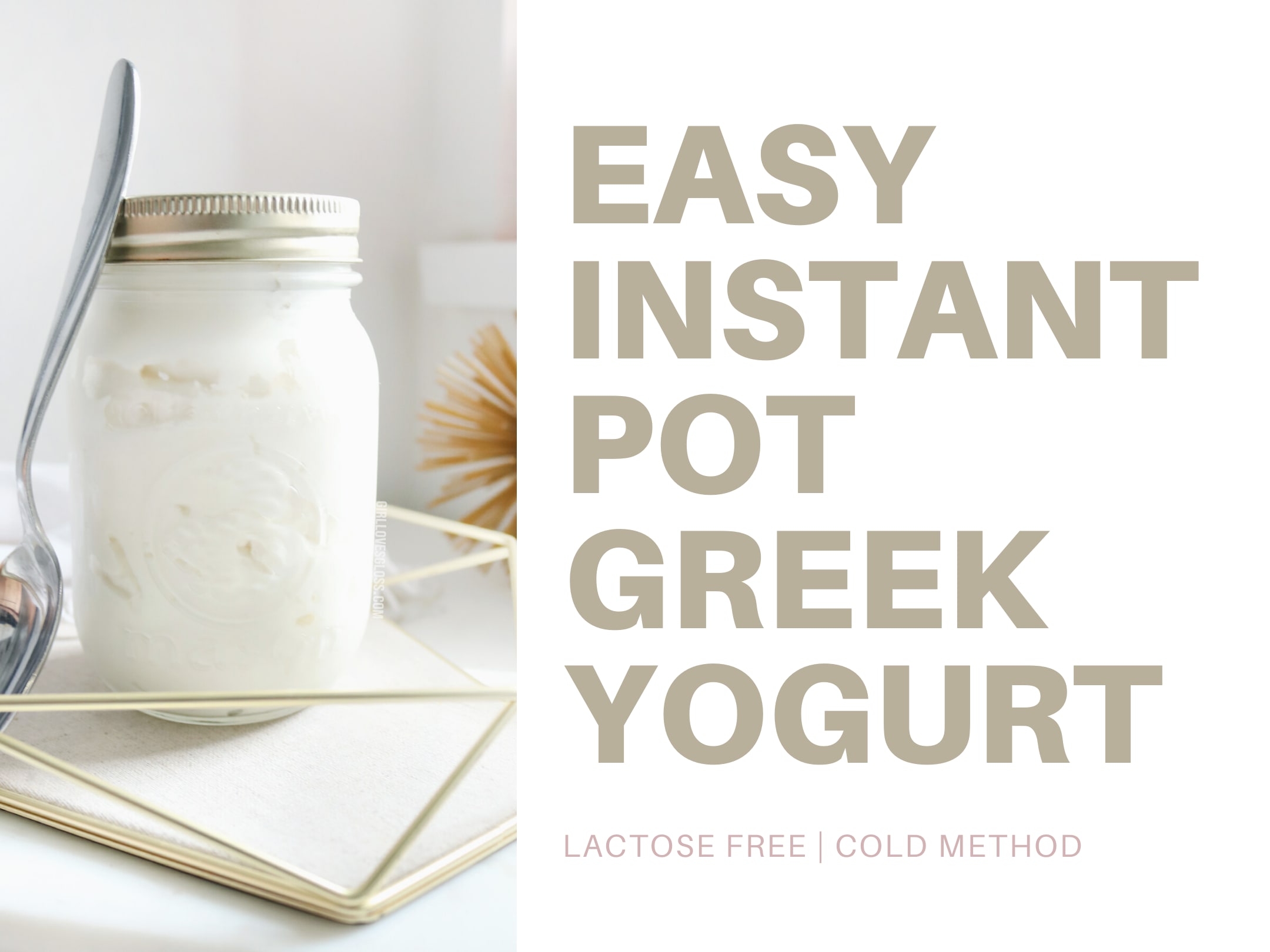 Instant pot yogurt lactose free store